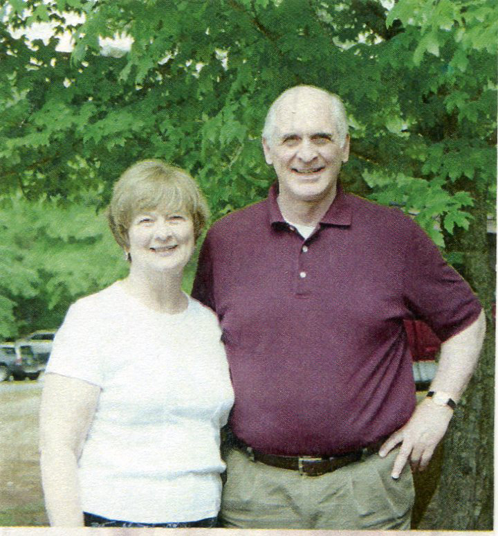 Captain Jim Mitchell with wife Libby at Battalion reunion in 2004
