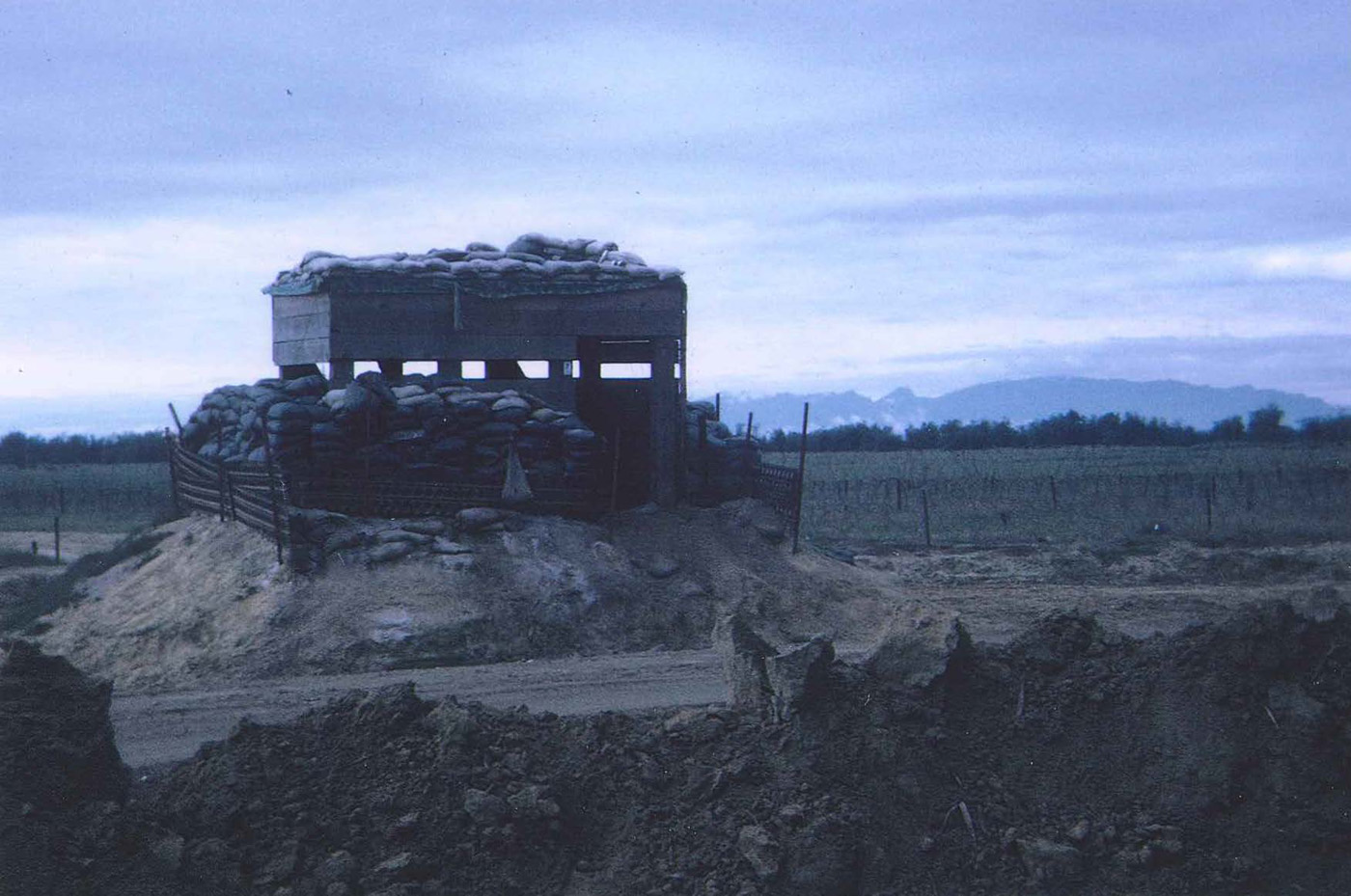 Perimeter bunker facing south at An Loc 1967