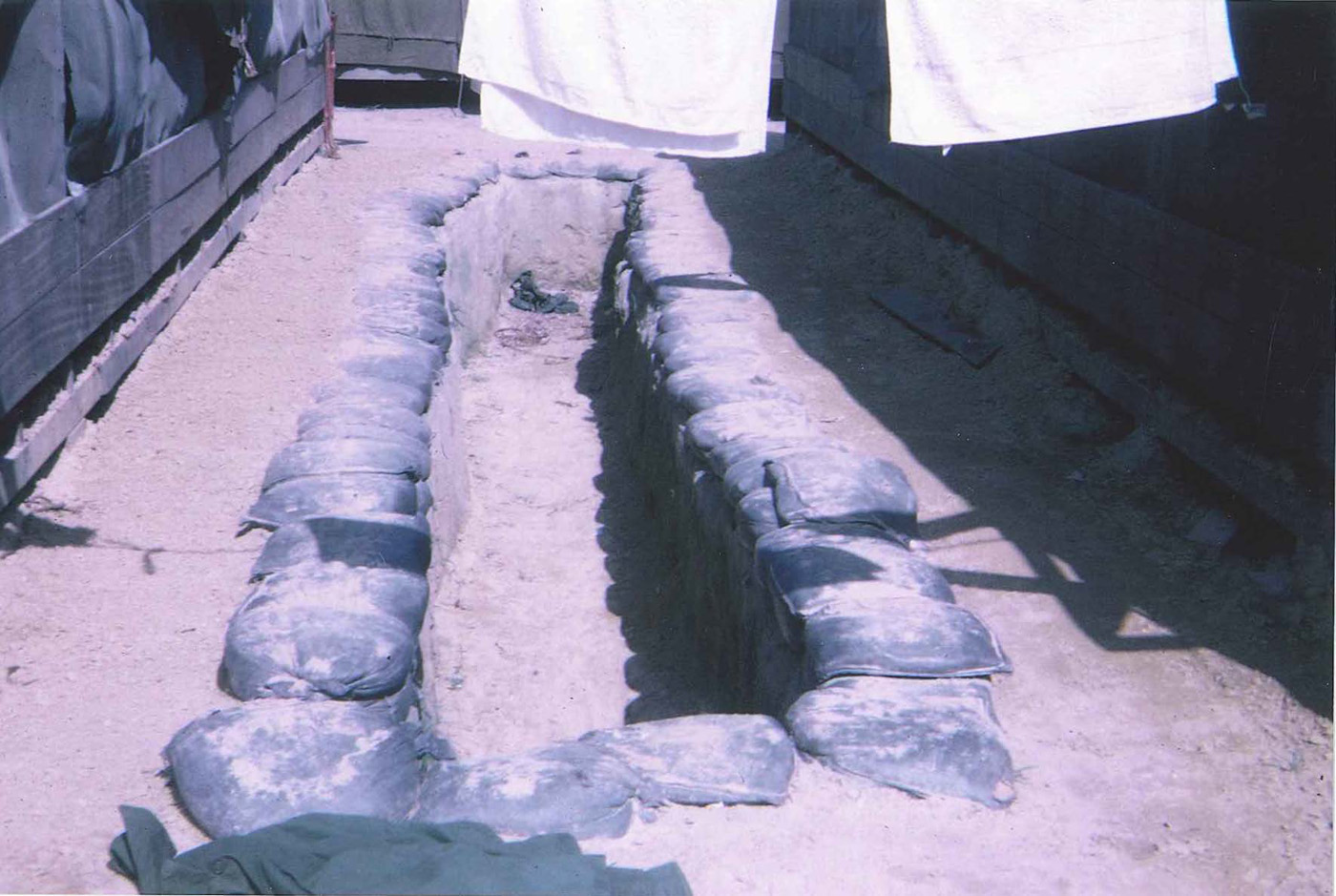 Trench bunker outside of author’s squad tent at An Loc 1967