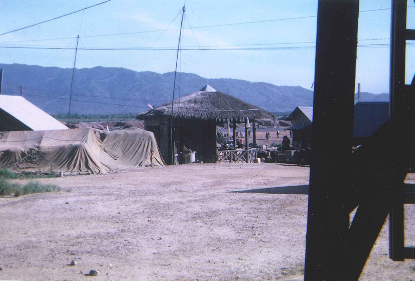View from An Hoa base camp towards Laos on the other side of mountains – photo taken in September 1968