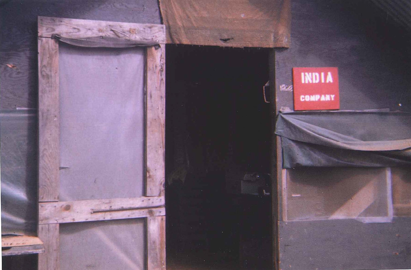 India Company office at An Hoa base camp 1968