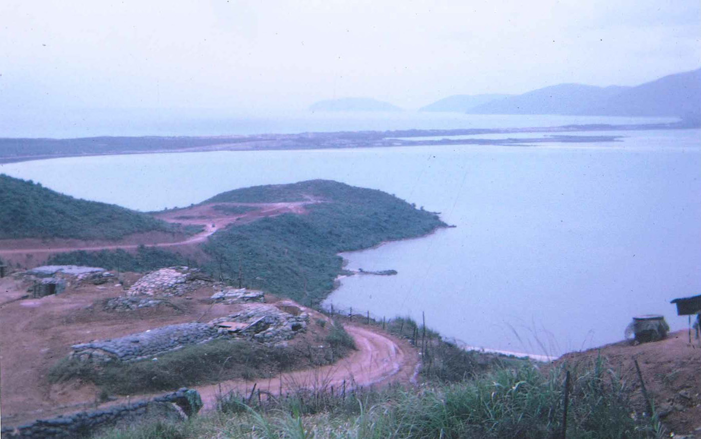 View from top level of Hill 90 overlooking the South China Sea and highway #1 – photo taken in March 1968